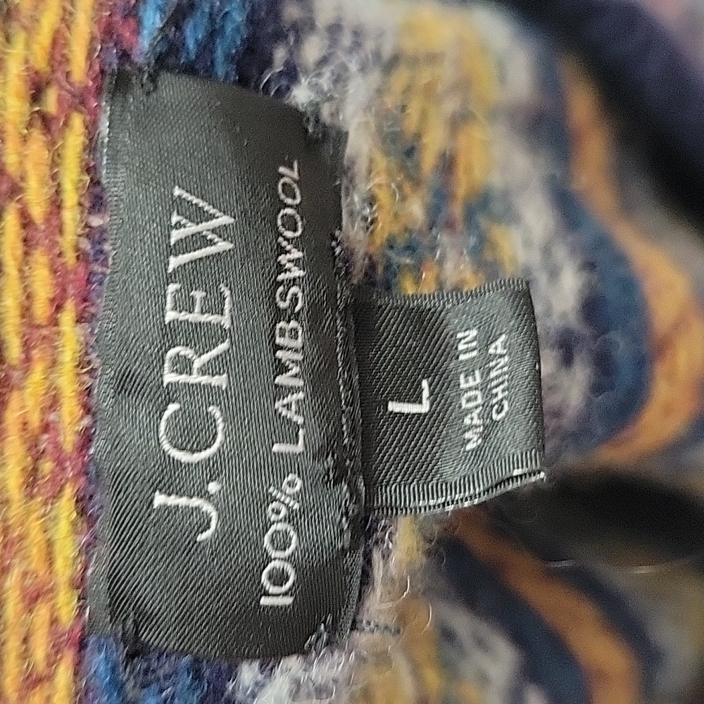 J. Crew Multicolor Patterned Crewneck Sweater - Picture 6 of 6